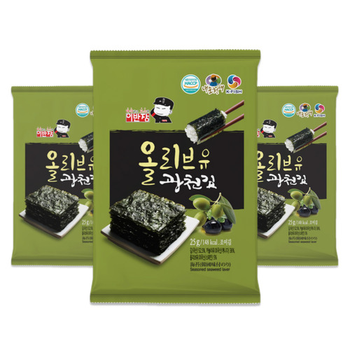 이반장 올리브유 광천김 전장김 (25gx10봉, 20봉, 40봉)
